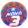 WOW Watersports Nova 3 Person Towable Deck Tube with Foam Handles