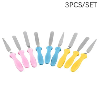 Buy b-3pcs-random-color 28cm Anti-Skid Plastic Cake Turntable Rotating Cake Decorating Tools Pastry Bags Nozzles Set Spatula Kitchen Gadget Sets Cozinha