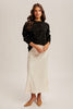 Pearl Detailed Sweater: Black