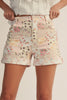 Floral Patchwork Shorts