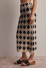 Crochet Diamond Midi Skirt