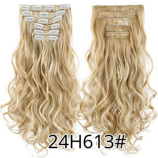 Buy 24h613 22Inch Synthetic Long Curly 16Clips Clip in Hair Extensions