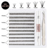 Fake Eyelashe Clusters Lash Bond and Seal Makeup Tools Mix DIY Lower Lashes Extension Kit Tweezers Waterproof False Lashes Set