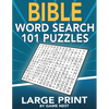 Bible Word Search 101 Puzzles Large Print: Puzzle Game With Inspirational Bible Verses for Adults and Kids - Paperback