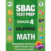 Sbac Test Prep Grade 4 California Math: Smarter Balanced Practice Tests California, Grade 4 Math Common Core California, Caaspp California Test Grade - Paperback