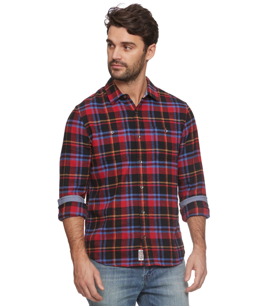 Ladson LS Stretch Herringbone Flannel