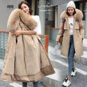 Fashion Winter Jacket Women Warm Coat Long Female Jacket Plus Size 5XL Ladies Parka Winter Coat Women Fur Collar Hooded Outwear