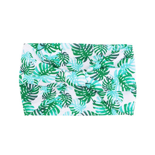 Buy 1001f-green-leaf African Pattern Print Headband