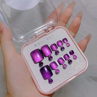 Buy purple Aurora Mirror Toe Nails