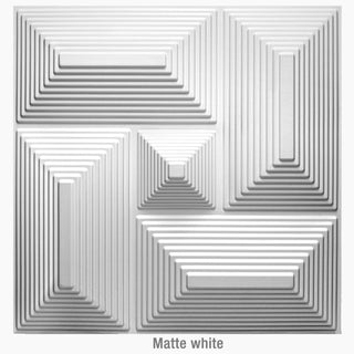 Buy l-matte-white 30x30cm  Non-Self-Adhesive 3D Wall Sticker