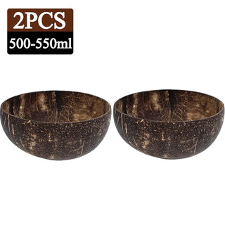 Buy 550ml-2pcs Natural Coconut Bowl Dinner Set