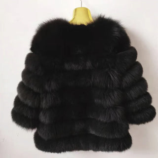 Buy black Fur Style Coat