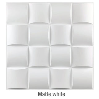 Buy y-matte-white 30x30cm  Non-Self-Adhesive 3D Wall Sticker