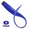 22 Inch Synthetic Colored Highlight Hair Extensions