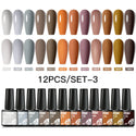 10/12pcs Spring Macaron Nail Gel Polish Set