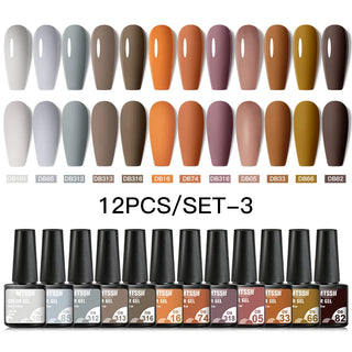 Buy zh20026 10/12pcs Spring Macaron Nail Gel Polish Set