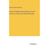 Manual of Supplementary References to the Course of Lectures upon Moral Philosophy - Hardcover