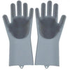 2PCS Cleaning Sponge Gloves Multifunction Silicone Cleaning Magic Gloves Dish Washing Gloves For Kitchen Household Plate Washing  Reusable Cleaning Gloves For Housework