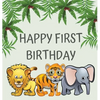 First birthday guest book (Hardcover): Birthday guest book, first birthday book, party and birthday celebrations decor, memory book, 1st birthday, hap - Hardcover