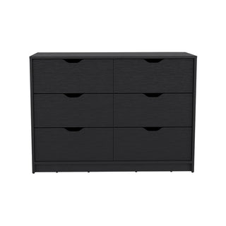 Dresser Curio, Four Drawers -Black