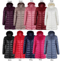 NewBang Plus 8XL 7XL Ladies Coats Long Winter Hat Detachable Down Jacket Ultra Light Down Jacket Women Hooded Female Warm Coat