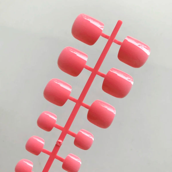 Candy Color Artificial False Toe Nails