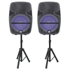 Naxa Dual 15" Bluetooth TWS Party Speakers - Refurbished
