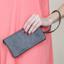 Vegan Leather Wallet With Detachable Wristlet