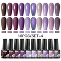 10/12pcs Spring Macaron Nail Gel Polish Set