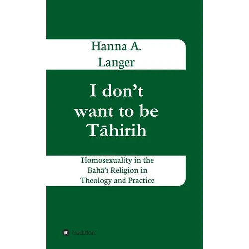 I don't want to be Tāhirih - Hardcover