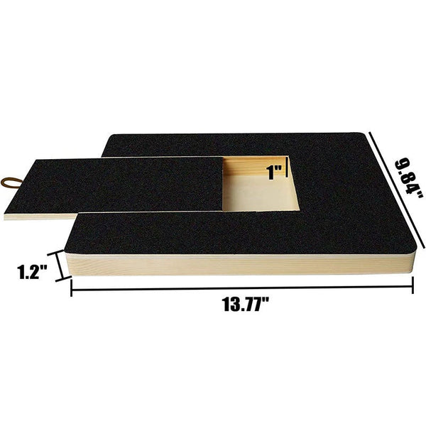 Wooden Retractable Pet Nail Scratcher and Grooming Board for Cats and Dogs