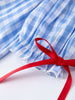 Rylee Faith Designs - Girls Summer Strawberry Bow Embroidered Smocked Dress