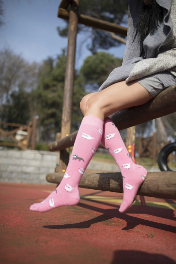 Women's Cute Animals Knee High Socks Set