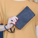 Vegan Leather Wallet With Detachable Wristlet