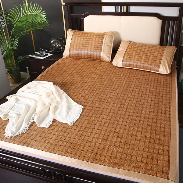 Japanese Tatami Rattan Mat Thin Summer Cool Mattress for Bed Carpet Bedroom Living Room Rug Kid Play Mat Children's Cool Mat