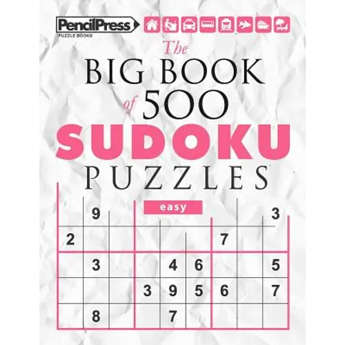 The Big Book of 500 Sudoku Puzzles easy (with answers) - Paperback