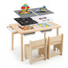 Kids Activity Table and Chair Set with Adjustable Height