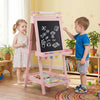 Double-Sided Kids Art Easel with Chalkboard & Whiteboard