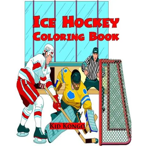 Ice Hockey Coloring Book - Paperback