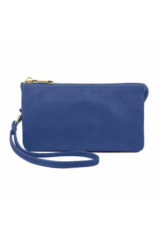 Buy royal-blue Vegan Leather Wallet With Detachable Wristlet