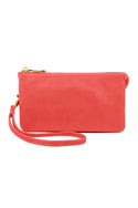 Vegan Leather Wallet With Detachable Wristlet