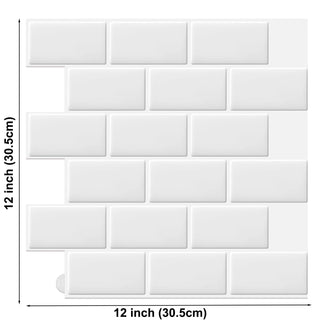 Buy bw57 Strong Adhesive Subway Tiles Vinyl Wallpaper Peel and Stick