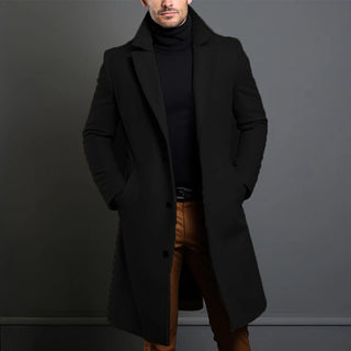 Buy black Wool Blends-Overcoat