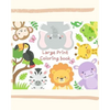 Large Print Coloring Book: An Adult Coloring Book with Fun, Easy, and Relaxing Coloring Pages for alphabet and Animal Lovers - Paperback