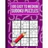 100 Easy to Medium Sudoku Puzzles: One Puzzle Per Page in Easy to Read Print - Paperback
