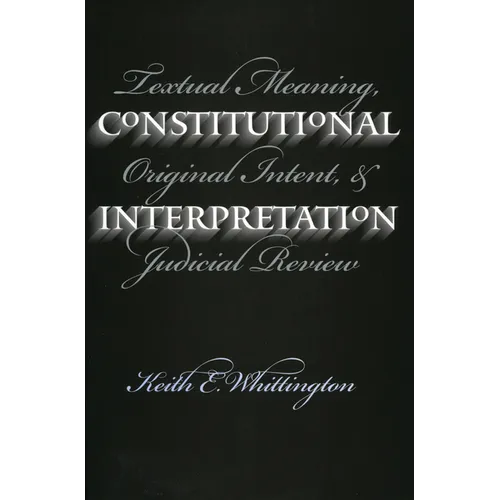 Constitutional Interpretation (PB) - Paperback