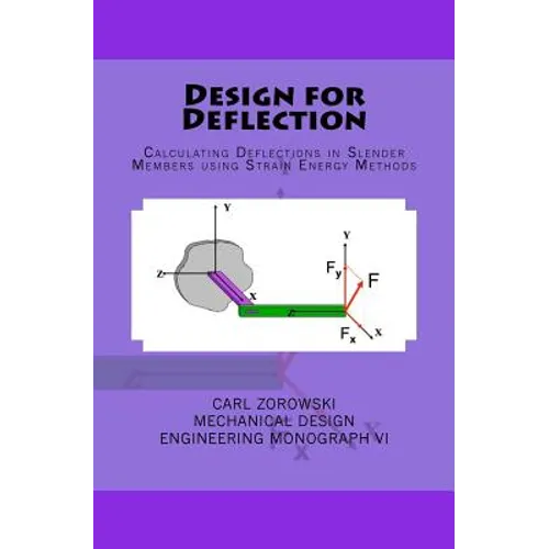 Design for Deflection: Calculating Deflections in Slender Member using Strain Energy Methods - Paperback