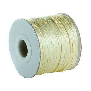 Buy beige 80yards Jewelri Make Nylon Cord Satin Cord Satin Thread Macrame Cord Beading Thread Cord Jewelri Kumihimo Rattail Cord Wholesale