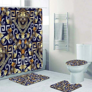 Buy 4pcs-set1 Modern Geometric Shower Curtain Set