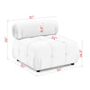 Modular Sectional Sofa, Button Tufted Designed and DIY Combination,L Shaped Couch With Reversible Ottoman, Orange Velvet